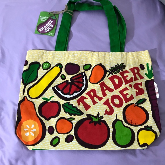 NEW 100% COTTON TRADER JOE’S ♻️ CANVAS GROCERY BAG - Picture 7 of 7